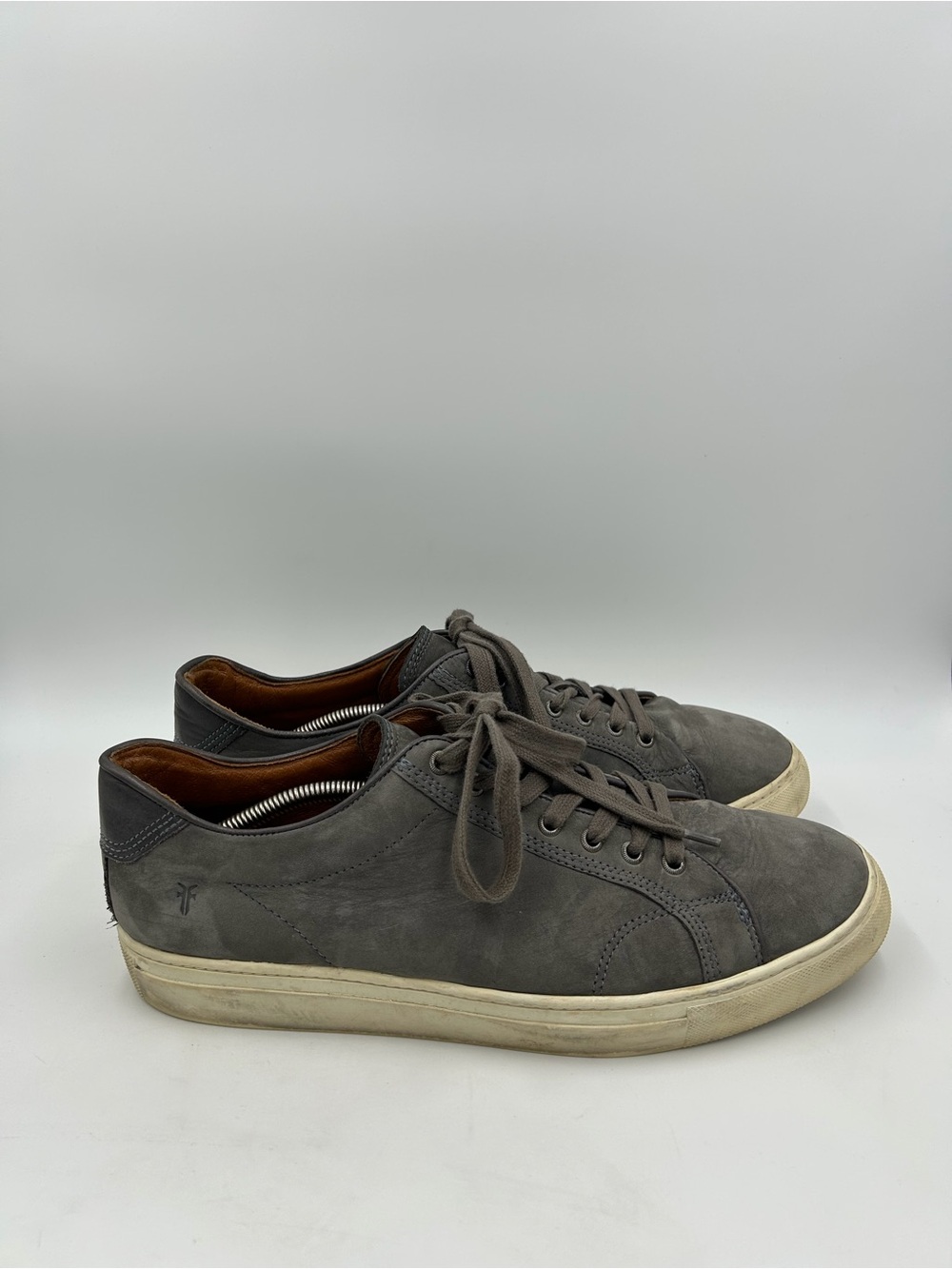 Frye Walker Low Lace Up Suede Leather Sneaker Shoes Gray Men’s Size 12 M